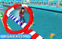 Legendary Stuntman Run 3D: Water Park WipeOut Game Screen Shot 2