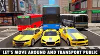 City Taxi Driving Simulator - Free Taxi Games 2021 Screen Shot 0