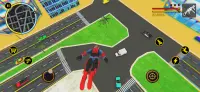 Flying Spider Super Hero - Vegas Crime City Battle Screen Shot 3