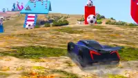 Super Heroes Lightning Car Stunts Screen Shot 2