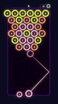 Neon Bubble Shooter Screen Shot 1