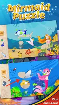 Aquarium mermaid Puzzle for Girl Screen Shot 0