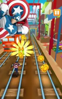 Subway Captain American Screen Shot 6