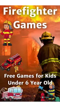 Firefighter games for kids free Screen Shot 0