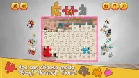 Cartoon jigsaw puzzle game for toddlers Screen Shot 2