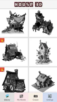 House 3D - Pixel Art Screen Shot 0