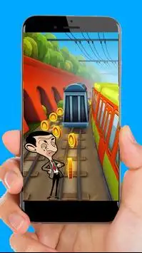 Mr 3D Bean - Subway Run Screen Shot 1