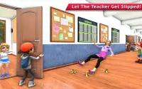 Halo Gila Horor Sekolah Guru 3D: Seram Game Screen Shot 6