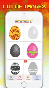 Easter Egg Pixel Art: Coloring by number Screen Shot 0
