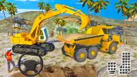 Areia Escavadora Guindaste Simulado Construção 3D Screen Shot 0