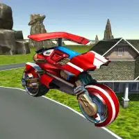 Flying Helicopter Motorcycle Screen Shot 5