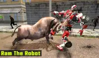 Super Roboter vs angry Stier Angriff Simulator Screen Shot 14