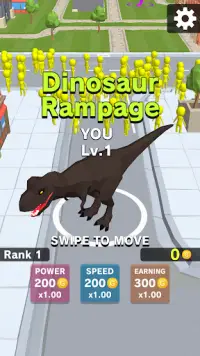 Dinosaur Rampage Screen Shot 0