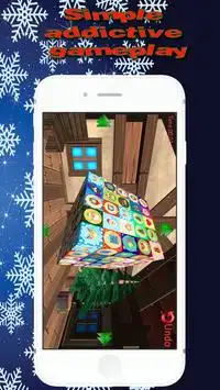 3d XMAS Mahjong Cube tile game Screen Shot 8