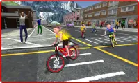Kids Bicycle Rider Street Race Screen Shot 2
