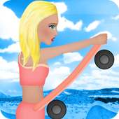 skateboard climbing woman game