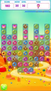 Donut Match 3 Game Screen Shot 2