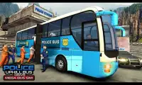 Police Uphill Bus Drive-Mega Bus Simulator Screen Shot 1