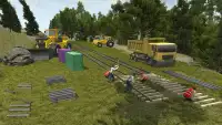 Offroad Railway Line Construction Simulator 2018 Screen Shot 8