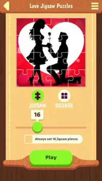 Giochi puzzle di amore Screen Shot 2