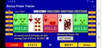 Bonus Poker Trainer Screen Shot 0