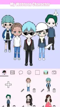 My Webtoon Character - K-pop IDOL avatar maker Screen Shot 0