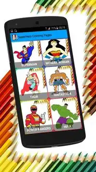 SuperHeroes Coloring Pages Screen Shot 5