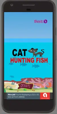 Cat Hunting Fish Screen Shot 0
