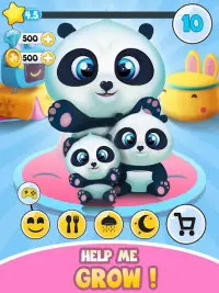 Pu - Cute giant panda bear, virtual pet care game Screen Shot 7