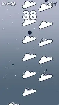 Emoji Cloud Fall Sky Screen Shot 4