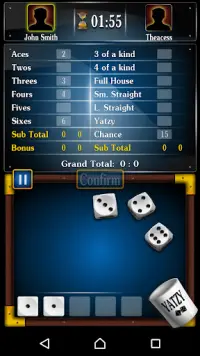 Кости – покер на костях Yatzy Screen Shot 3