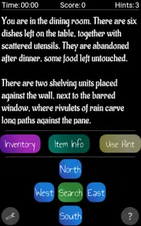 Mansion Escape - a Text Adventure Game Screen Shot 0