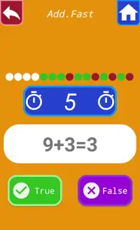 لعبة رياضية :تعلم  الرياضيات Screen Shot 3
