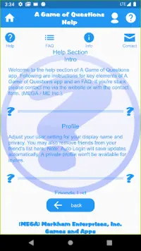 A Game of Questions Screen Shot 3