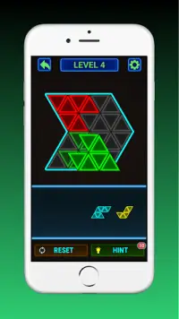 Glow Block Puzzle! Block Triangle Puzzle Tangram Screen Shot 2