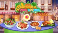 कॉन्टिनेंटल फूड कुकिंग: रेस्टोरेंट किचन गेम्स Screen Shot 2