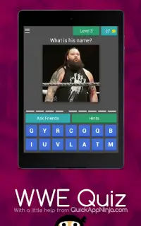 WWE Quiz Screen Shot 5
