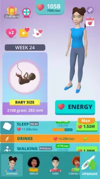 Mẹ và bé 3D Trò chơi mang thai Screen Shot 0
