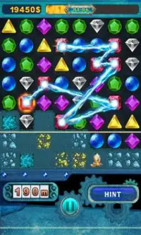 Frozen Jewels Dash Mine Screen Shot 1