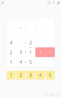 Futoshiki 101 - Sudoku-style number puzzle game Screen Shot 7