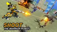 Flying Superhero Car Robot Transform Wars Games Screen Shot 7
