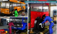 Gas Station Bus Parking Games Screen Shot 2