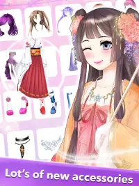 Anime jogo de vestir meninas Screen Shot 13