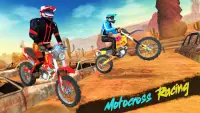 Motocross Racing dirt bike sim Screen Shot 0