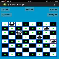 Chess Queen and Knight Problem Screen Shot 6