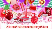 Christmas Makeup Slime - Fluffy Glitter Slime Screen Shot 1