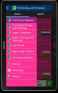 T20 World Cup 2016 Fixtures Screen Shot 9
