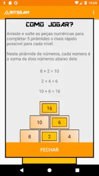 Pirâmides de números -  Jogo de matemática Screen Shot 3