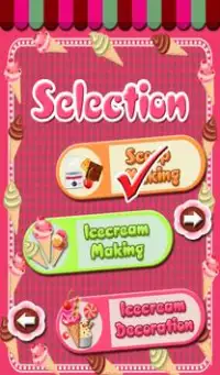 アイスクリームの料理ゲーム Screen Shot 1