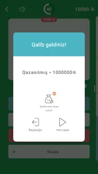 Milyonçu -Azərbaycan Coğrafiyası, Sual Cavab Oyunu Screen Shot 6
